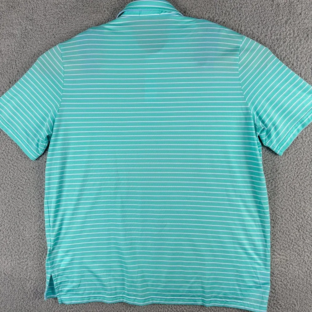 Ralph Lauren RLX Polo Shirt Mens XL Striped‎ Performance Golf Lightweight